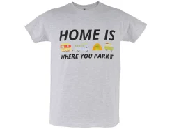 Obelink Home is where you park it T-shirt - Light Grey