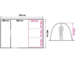Obelink Hudson 6 TC Easy Air Tunnelzelt