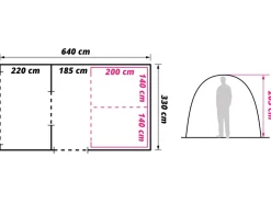 Obelink Hudson 4 TC Easy Air Tunnelzelt