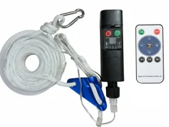 Obelink LED-Abspannleine mit Akku – Weiß