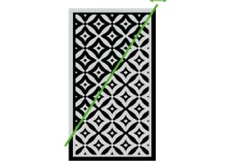 Obelink Patio Mat Cube 405 x 250 cm Zeltteppich