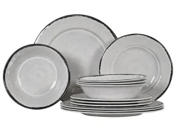 Obelink Premium Stone Geschirrset - 12-teilig