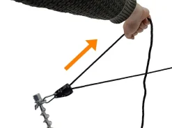 Obelink Pulley Abspannseil mit Ratsche - 360 cm