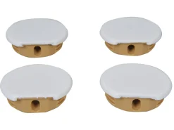 Obelink runde Eckverbinder - White