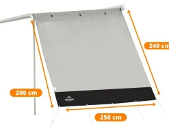Obelink Sol Side Deluxe Seitenwand - Inklusive Spannstange