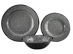 Obelink Stone Grey Geschirrset - 12-teilig