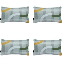 Orangefarbenes Dekokissen Madison Tess - 4er-Set