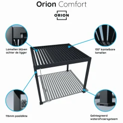 Orion comfort 300 x 530 cm pergola - Light Grey