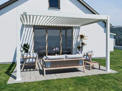 Orion Deluxe 300 x 400 cm Wall pergola - White