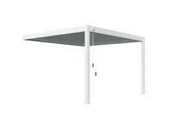 Orion Deluxe 360 x 400 cm wall pergola - White