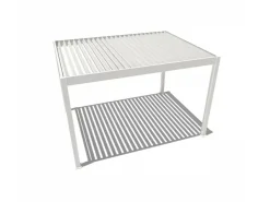 Orion Deluxe 300x400cm elektrische Pergola mit LED - weiß