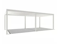Orion Deluxe 360x720cm elektrische Pergola mit LED - weiß