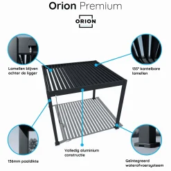Orion Premium 400 x 800 cm Pergola - Weiß