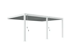 Orion Premium 400 x 600 cm Wall pergola - White