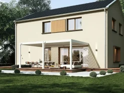Orion Premium 400 x 600 cm Wall pergola - White