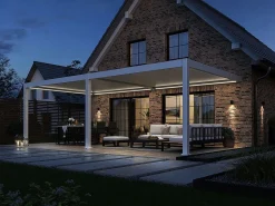 Orion Premium 400x800 cm elektrischer LED pergola - Wand