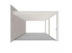 Orion Premium 400x600cm elektrischer LED pergola - Wand