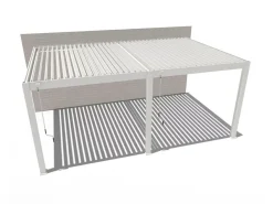 Orion Premium 400x600cm elektrischer LED pergola - Wand