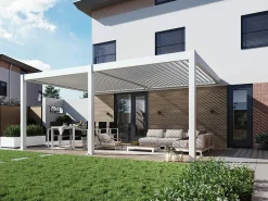 Orion Premium 400x600cm elektrischer LED pergola - Wand