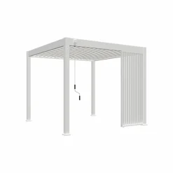 Orion vertikal lamellenwand - 1 meter - Weiß - White