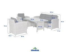 Outdoor Feelings Costa Rica 4-teilig Loungeset
