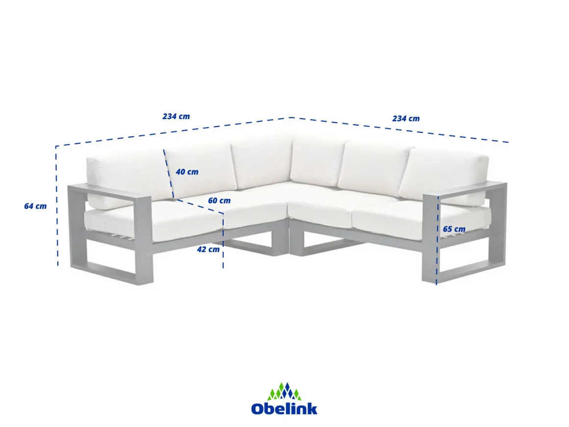 Outdoor Feelings Cuba corner dining Loungeset - Desert Sand