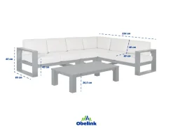 Outdoor Feelings Cuba corner L loungeset - Desert Sand