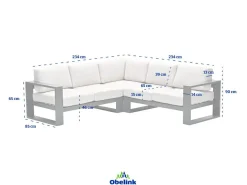 Outdoor Feelings Cuba Eck-Loungeset - Desert Sand