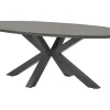 Outdoor Feelings Edson Carbon Black Grey Teak 220 x 115 Gartentisch