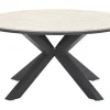 Outdoor Feelings Edson Carbon black light teak Ø 148 cm Gartentisch