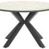 Outdoor Feelings Edson Carbon black light teak Ø 122 cm Gartentisch