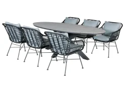 Outdoor Feelings Lekanto Edson 220 grey teak Diningset