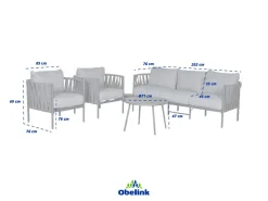Outdoor Feelings San Remo Sessel-Sofa-Loungeset