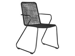 Outdoor Feelings Silva Black Diningstuhl