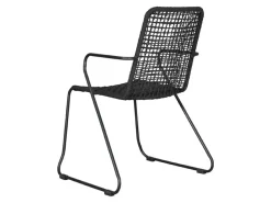 Outdoor Feelings Silva Black Diningstuhl