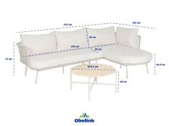 Outdoor Feelings Sonja Chaiselounge Loungeset - Links
