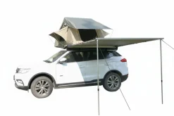 OutdoorU 250 cm Auto Markise inkl. Cover - Grau