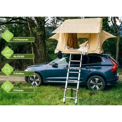 OutdoorU Expedition 5 Pers Dachzelt inkl. Leiter& Cover - Khaki