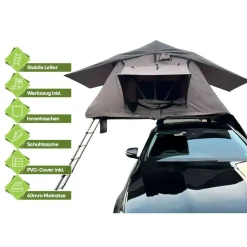 OutdoorU Expedition 3 Pers Dachzelt inkl. Leiter& Cover - Khaki