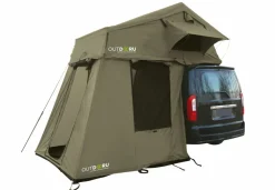 OutdoorU Family 4 Pers Dachzelt inkl. Vorzelt & Leiter - Grün