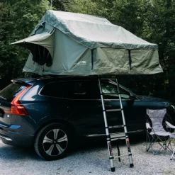 OutdoorU Family 3 Pers Dachzelt inkl. Vorzelt& Leiter - Grün