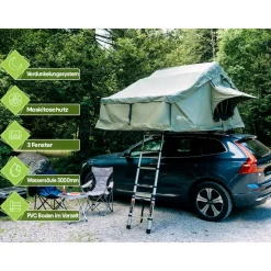 OutdoorU Family 3 Pers inkl. Vorzelt & Leiter - Khaki