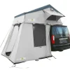 OutdoorU Family Plus 4 Pers Dachzelt inkl. Vorzelt - Stone Grey