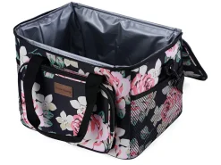 Packbare 15 Liter isolierte Kühltasche - Black Flower