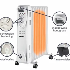 Perel - Ölradiator - 2500W - Weiß