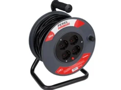 Perel ECR25N2-G 4-wege Kabeltrommel - 25 Meter