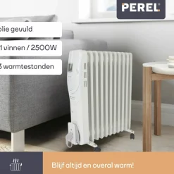 Perel TC78011LCD Ölradiator - 2500 Watt