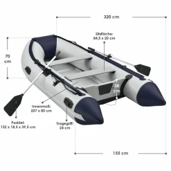 4-PersonenSchlauchboot inklusive Zubehör