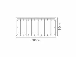 Platinum 500 x 80 cm Coolfit Balkon Sichtschutz - Sand