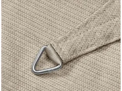 Platinum Coolfit 3,6 x 3,6m quadratisches Sonnensegel - Greige